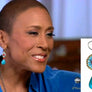 Robin Roberts in Miguel Ases Turquoise and Coral earrings