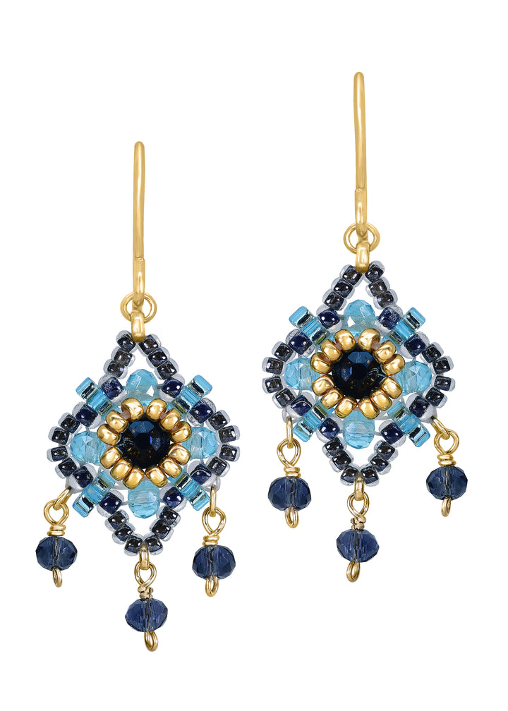 Sky Blue Petite Clover Earring